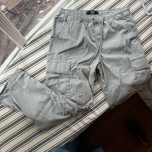 Hollister Men's Light Gray Cargo Pants